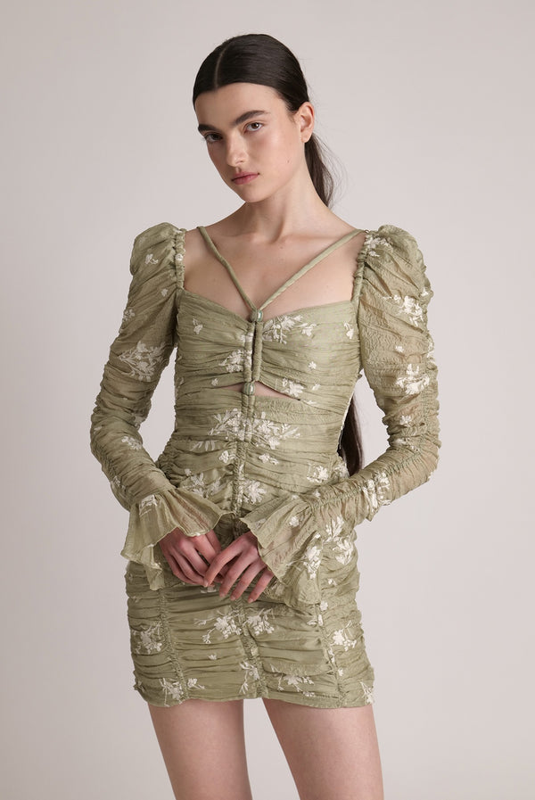 sabina musáyev LIRITA DRESS SUMMER SALE 50% OFF MOSS GREEN