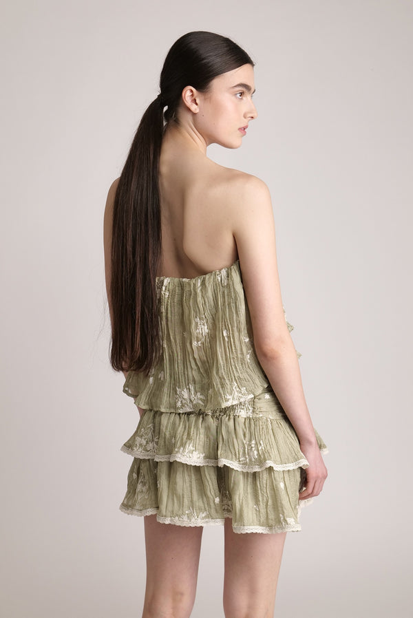 Sabina Musáyev LUCA TOP SUMMER SALE 50% OFF MOSS GREEN