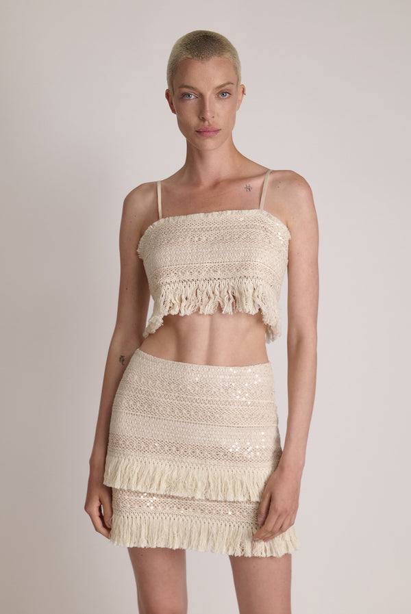 sabina musáyev LUCAS SKIRT SUMMER SALE 50% OFF OATMEAL