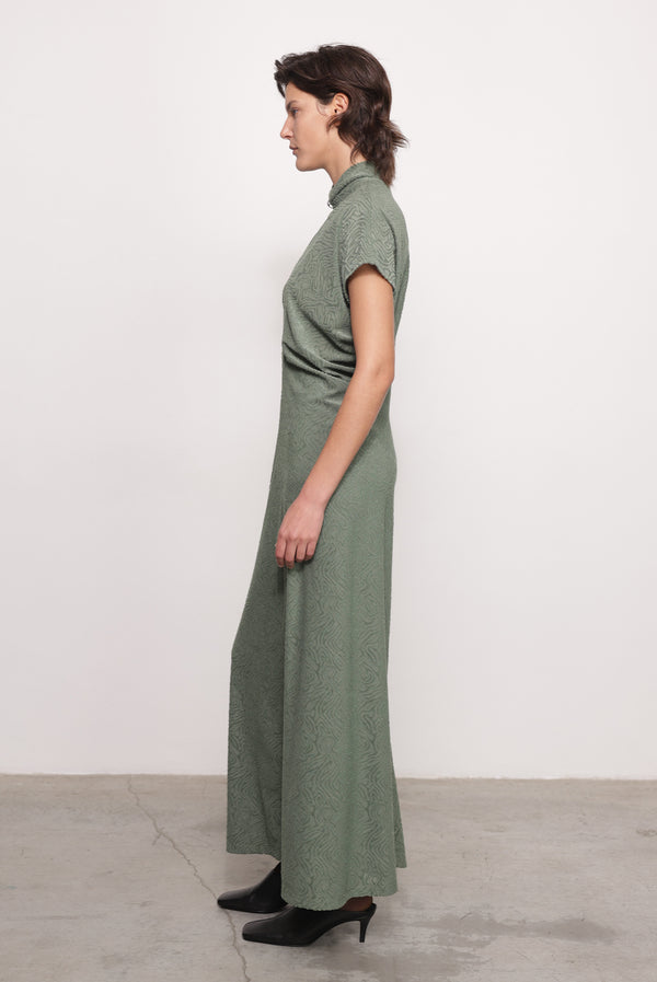 Sabina Musáyev MADLEN DRESS PRE FALL WINTER 25/26 MATCHA