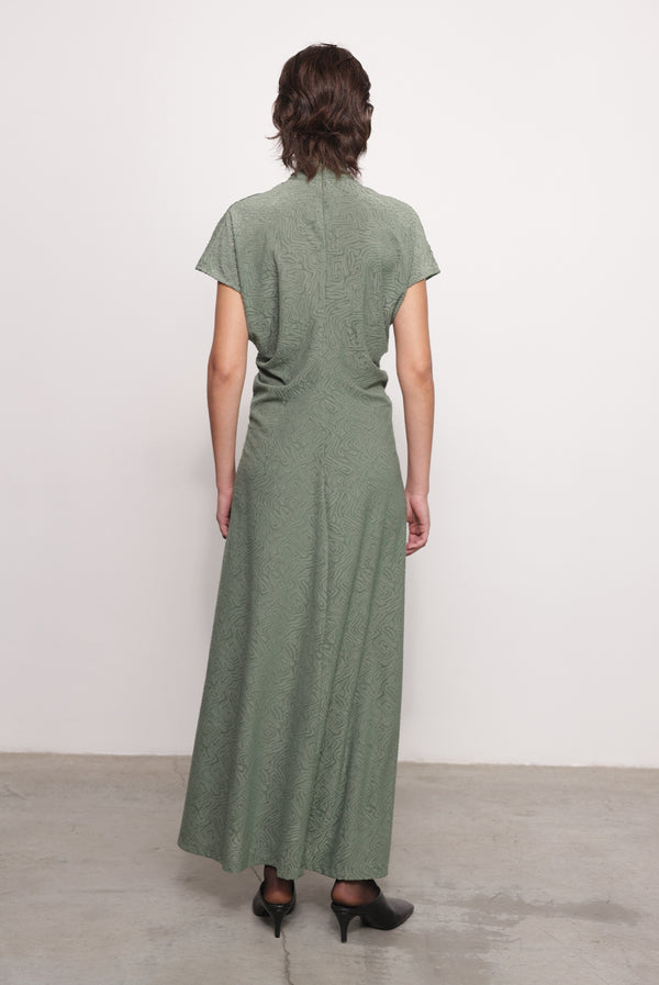 Sabina Musáyev MADLEN DRESS PRE FALL WINTER 25/26 MATCHA