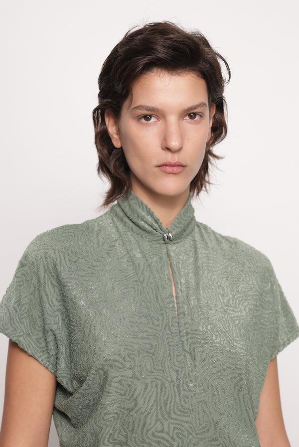 Sabina Musáyev MADLEN DRESS PRE FALL WINTER 25/26 MATCHA