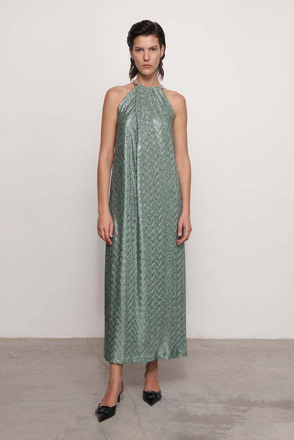 sabina musáyev MASON DRESS PRE FALL WINTER 25/26 SMOKED SAGE