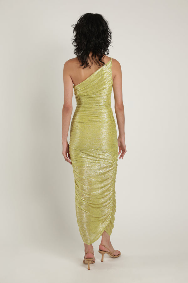 Sabina Musáyev MELISSA DRESS EVENING WEAR SUNNY LIME