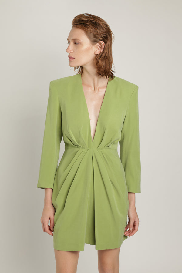 sabina musáyev MILES DRESS SUMMER SALE 50% OFF PALM GREEN