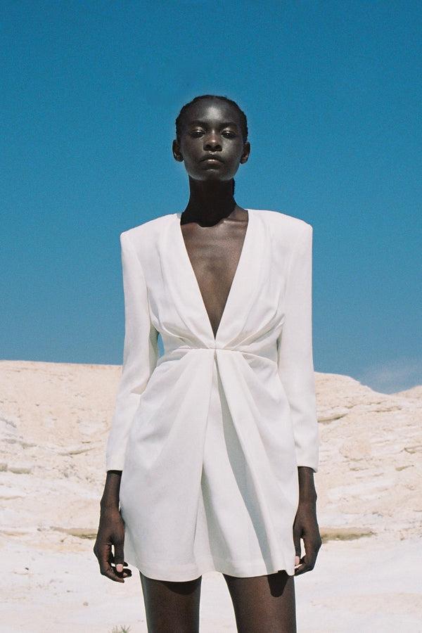 Sabina Musáyev MILES DRESS SUMMER SALE 50% OFF WHITE SNOW