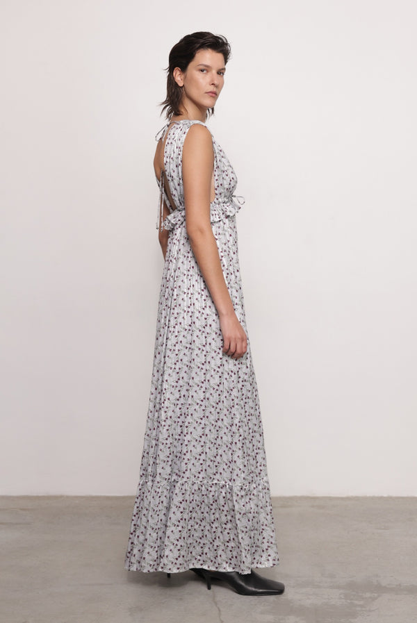Sabina Musáyev MIRABELLE DRESS ALL ITEMS STERLING GREY PRINT
