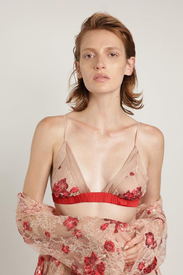 sabina musáyev MISHA BRA SUMMER SALE 50% OFF RED ON NUDE