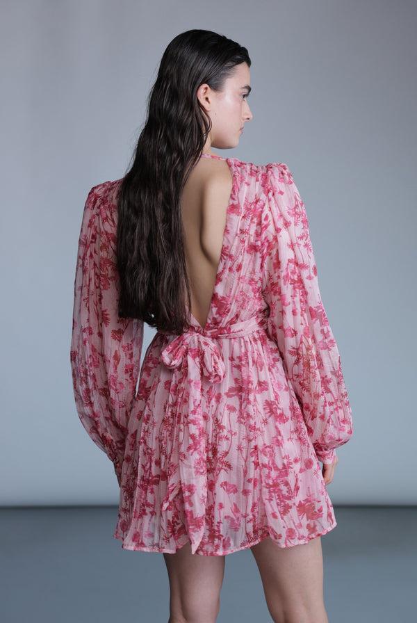 Sabina Musáyev MONDAY DRESS SOFT CASUAL PEONY PINK PRINT