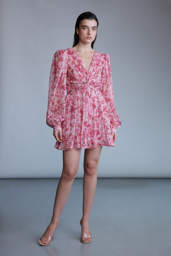 Sabina Musáyev MONDAY DRESS SOFT CASUAL PEONY PINK PRINT