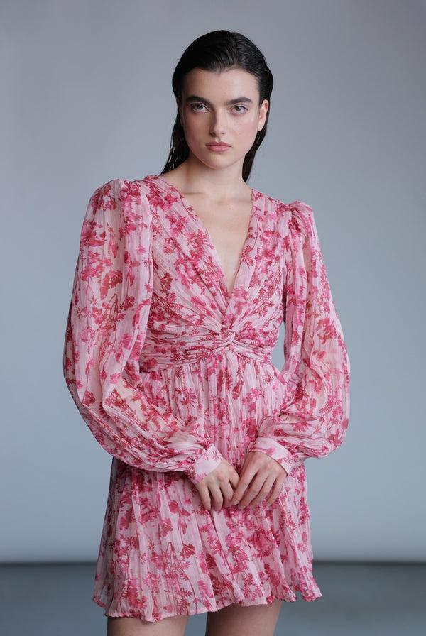 sabina musáyev MONDAY DRESS SOFT CASUAL PEONY PINK PRINT