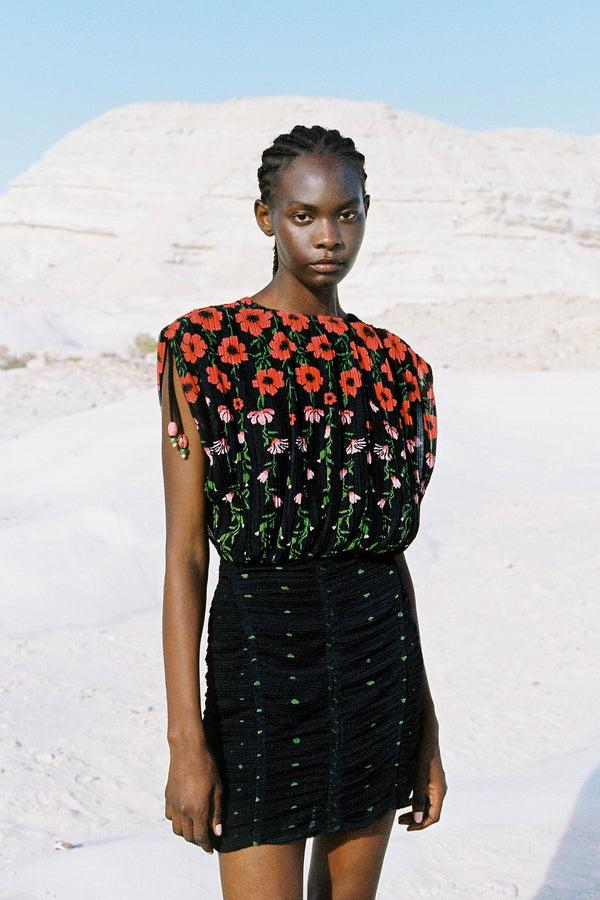 Sabina Musáyev NAYA DRESS SUMMER SALE 50% OFF BLACK PRINT