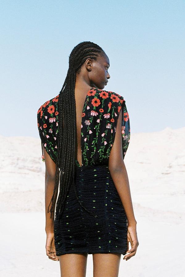 Sabina Musáyev NAYA DRESS SUMMER SALE 50% OFF BLACK PRINT