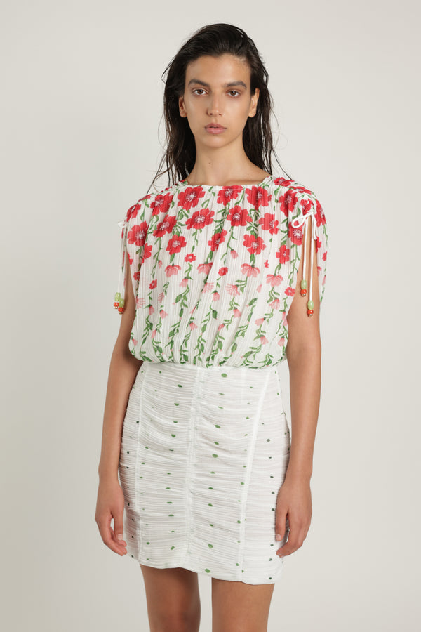 Sabina Musáyev NAYA DRESS SUMMER SALE 50% OFF WHITE PRINT