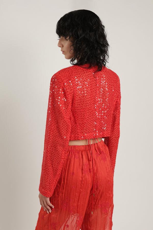 Sabina Musáyev NIA JACKET SUMMER SALE 50% OFF RADIANT RED