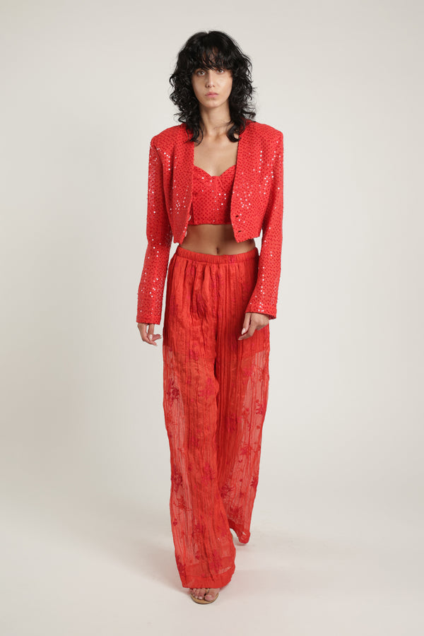 Sabina Musáyev NIA JACKET SUMMER SALE 50% OFF RADIANT RED