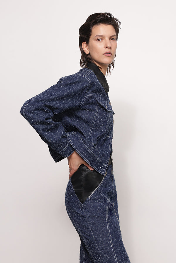 Sabina Musáyev NICHOLAS JACKET PRE FALL WINTER 25/26 DARK BLUE