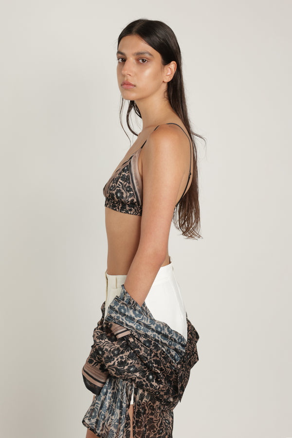 Sabina Musáyev NITZAN BRA SUMMER SALE 50% OFF BLACK PRINT