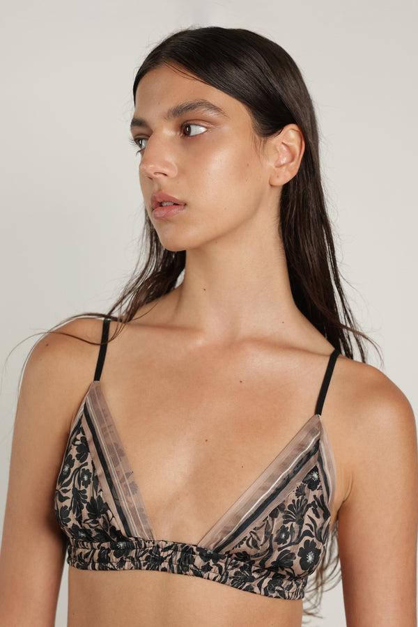 Sabina Musáyev NITZAN BRA SUMMER SALE 50% OFF BLACK PRINT