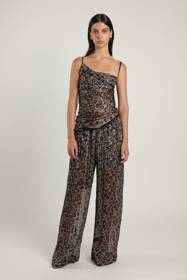 Sabina Musáyev PAUL TOP SUMMER SALE 50% OFF BLACK PRINT