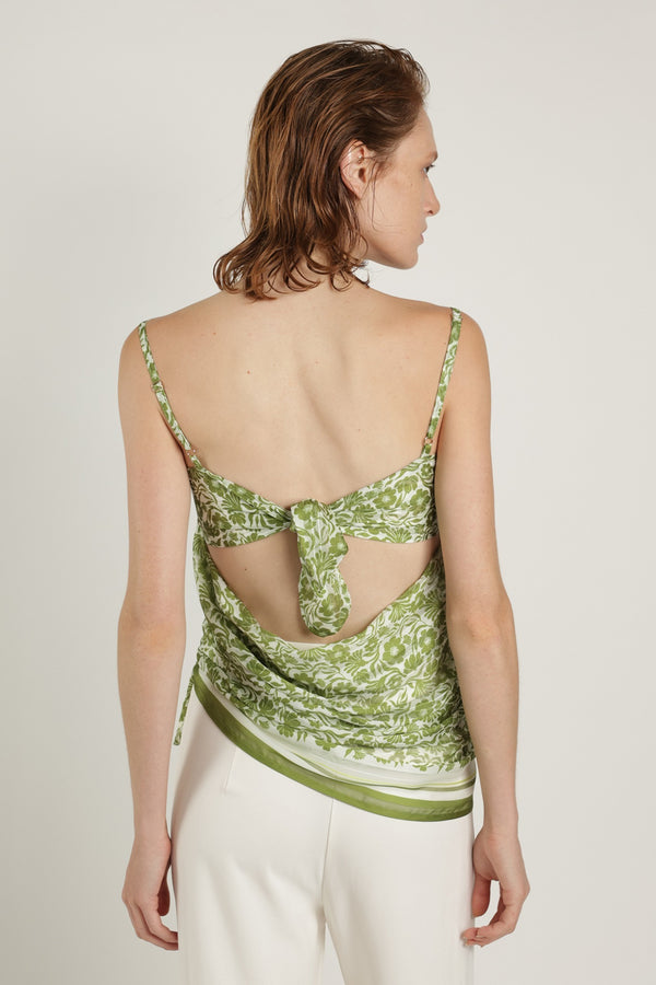 Sabina Musáyev PAUL TOP SUMMER SALE 50% OFF GREEN PRINT