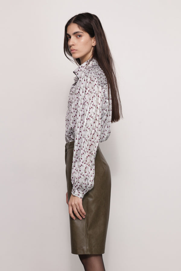 Sabina Musáyev RANI TOP PRE FALL WINTER 25/26 STERLING GREY PRINT