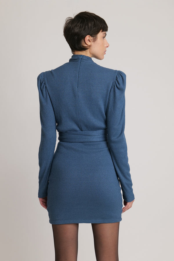 Sabina Musáyev RANNA DRESS SOFT CASUAL DARK SAPPHIRE