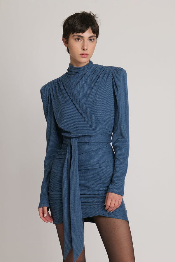 Sabina Musáyev RANNA DRESS SOFT CASUAL DARK SAPPHIRE