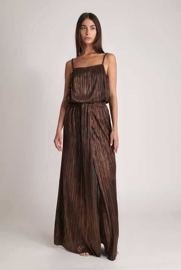 sabina musáyev RENANA SKIRT EVENING WEAR DARK BROWN