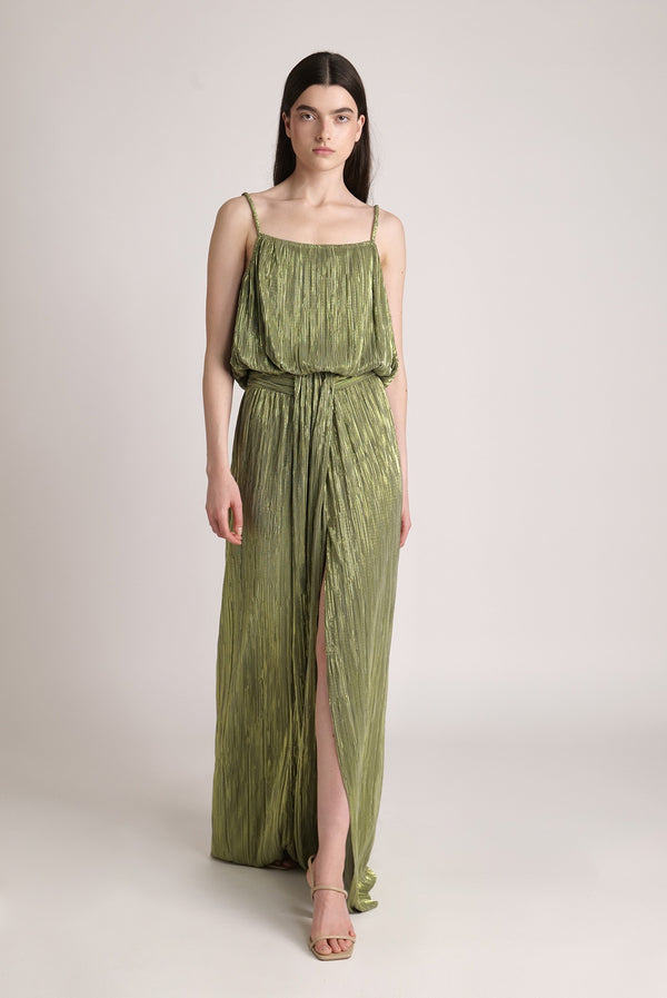 sabina musáyev RENANA SKIRT EVENING WEAR OLIVE GREEN