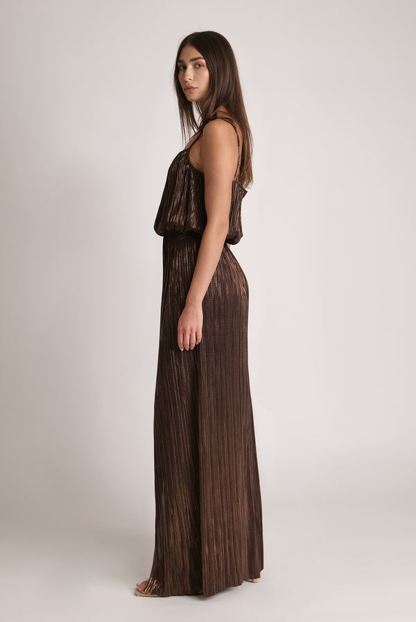 Sabina Musáyev RENANA SKIRT SUMMER SALE 50% OFF DARK BROWN