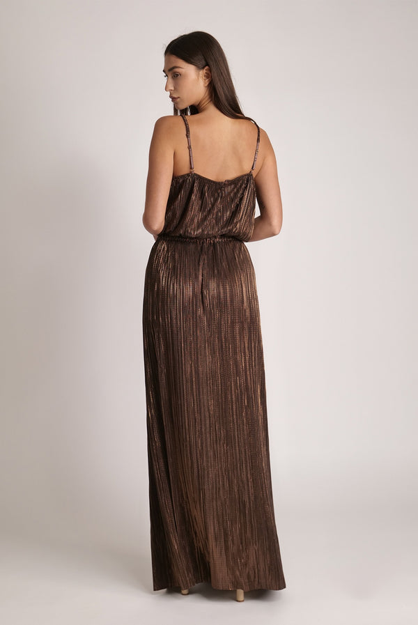 Sabina Musáyev RENANA SKIRT SUMMER SALE 50% OFF DARK BROWN