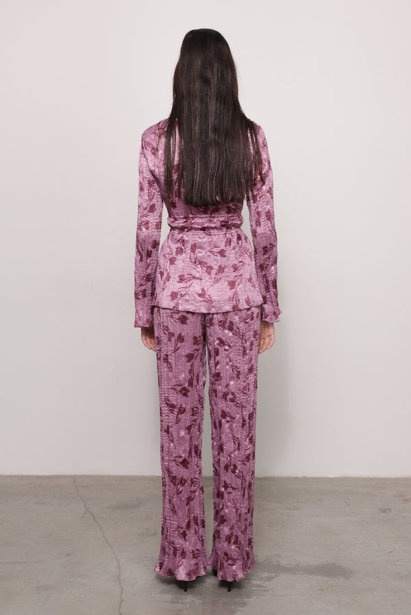 Sabina Musáyev RUSTYN PANTS PRE FALL WINTER 25/26 MAUVE PRINT