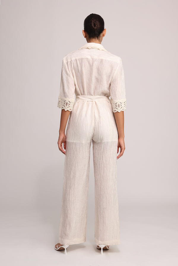Sabina Musáyev ALORIN JUMPSUIT SOFT CASUAL IVORY