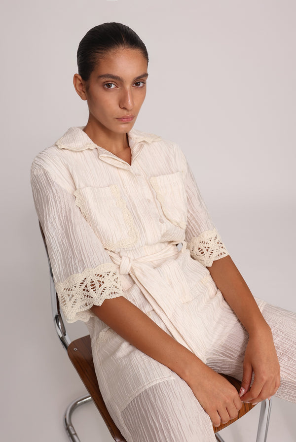 Sabina Musáyev ALORIN JUMPSUIT SOFT CASUAL IVORY