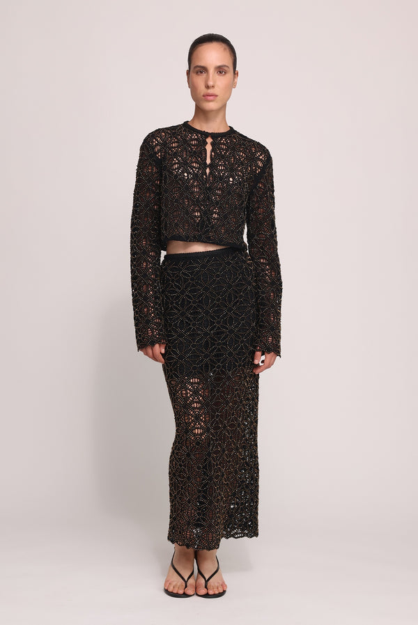 sabina musáyev ANAYA SKIRT EVENING WEAR BLACK