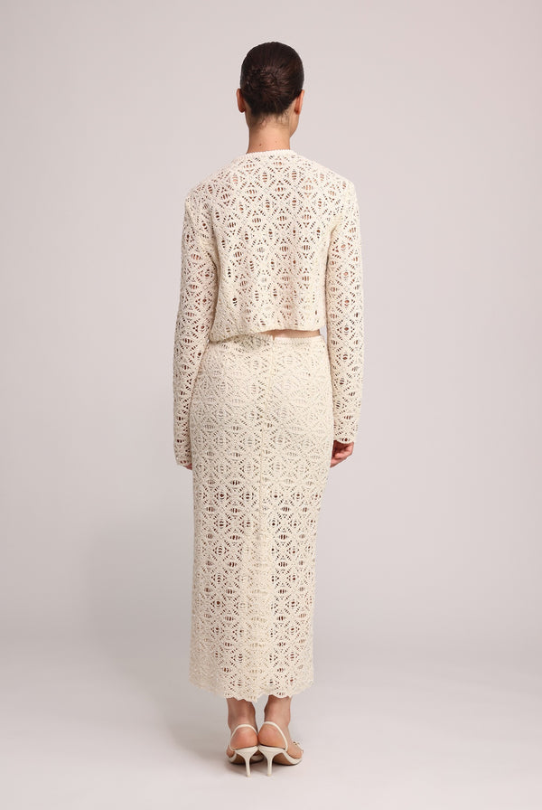 Sabina Musáyev ANAYA SKIRT EVENING WEAR IVORY