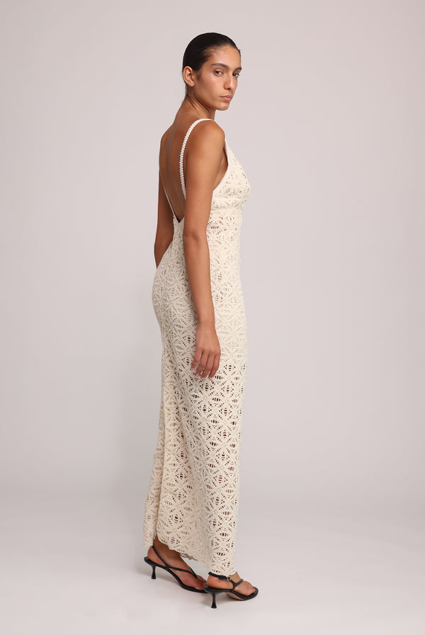 Sabina Musáyev ANET DRESS EVENING WEAR IVORY