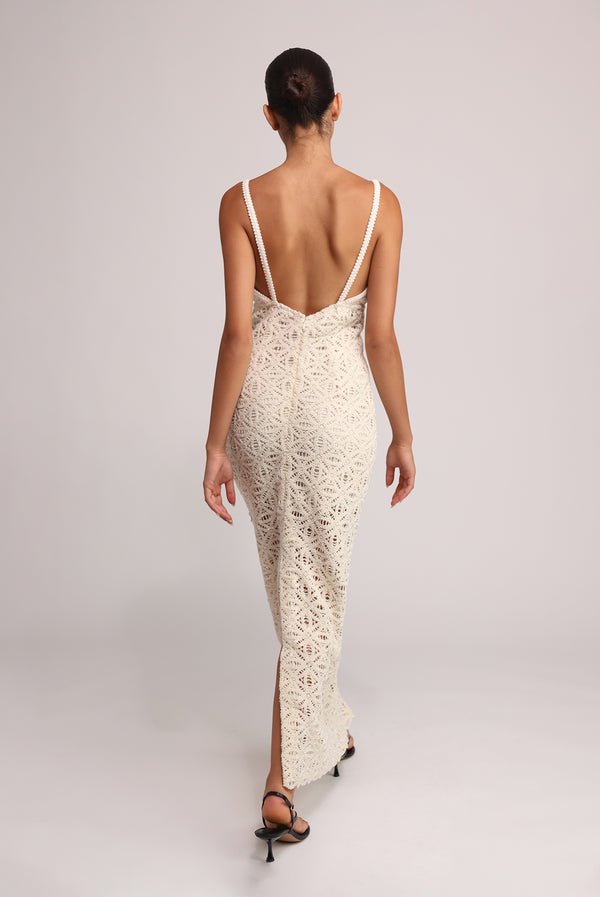 Sabina Musáyev ANET DRESS EVENING WEAR IVORY