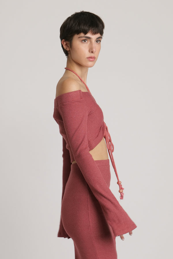 Sabina Musáyev ANNETE TOP SOFT CASUAL ANTIQUE ROSE