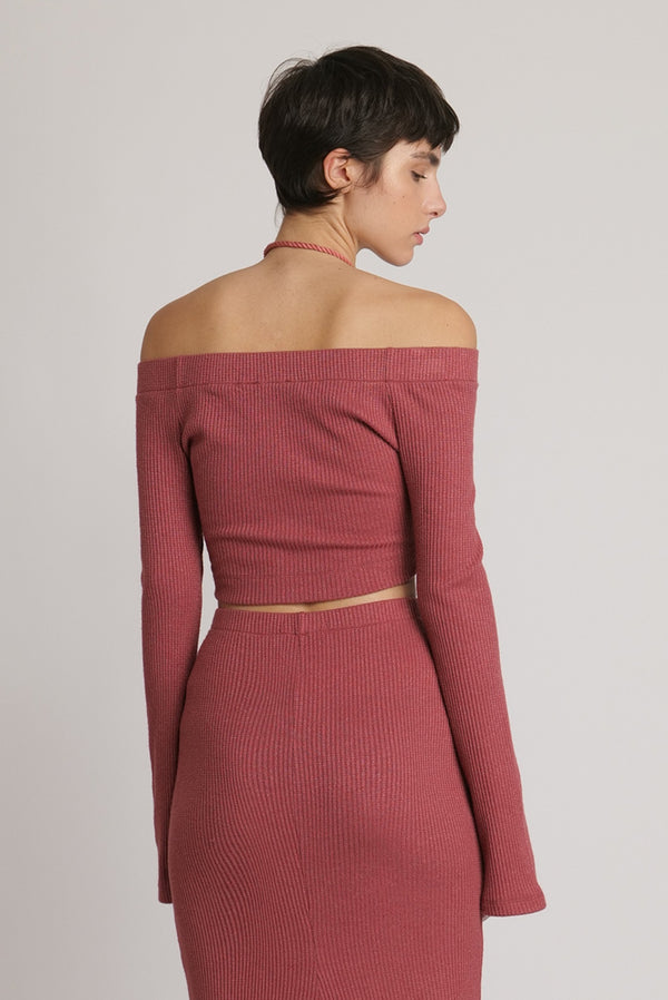 Sabina Musáyev ANNETE TOP SOFT CASUAL ANTIQUE ROSE