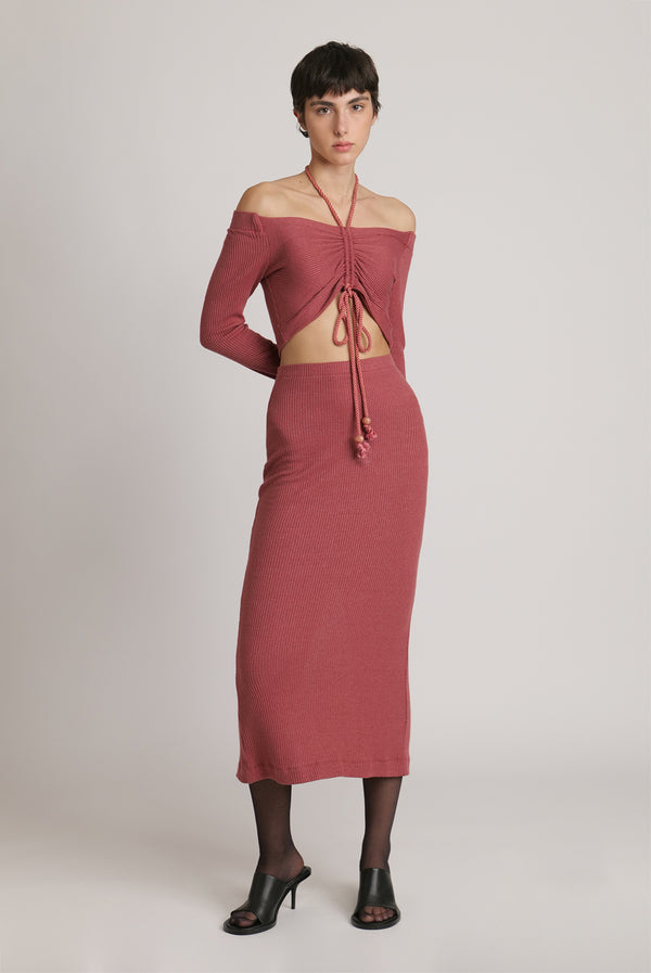 Sabina Musáyev ANNETE TOP SOFT CASUAL ANTIQUE ROSE