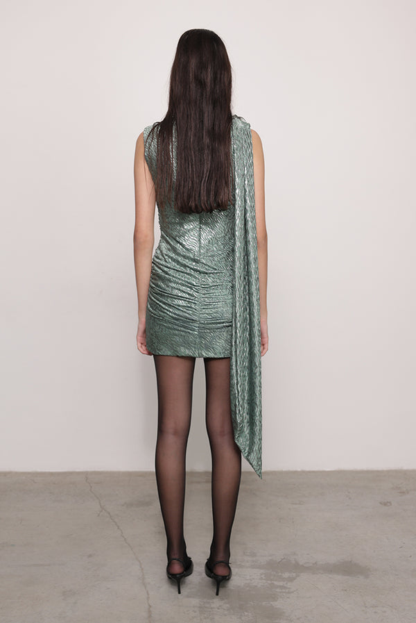 Sabina Musáyev ANYA DRESS ALL ITEMS SMOKED SAGE
