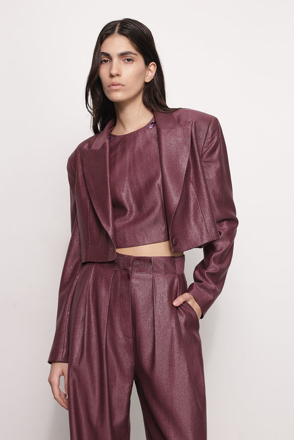sabina musáyev ASH JACKET EVENING WEAR CHERRY