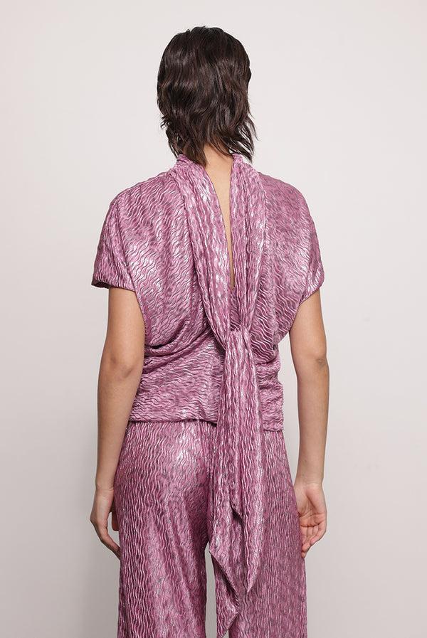 Sabina Musáyev BEVERLY TOP EVENING WEAR MAUVE