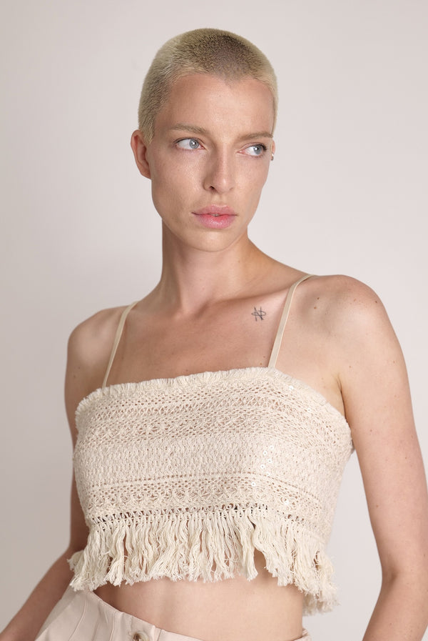 Sabina Musáyev BOBI TOP SOFT CASUAL OATMEAL