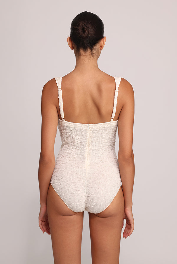 Sabina Musáyev BREADY BODYSUIT SOFT CASUAL IVORY