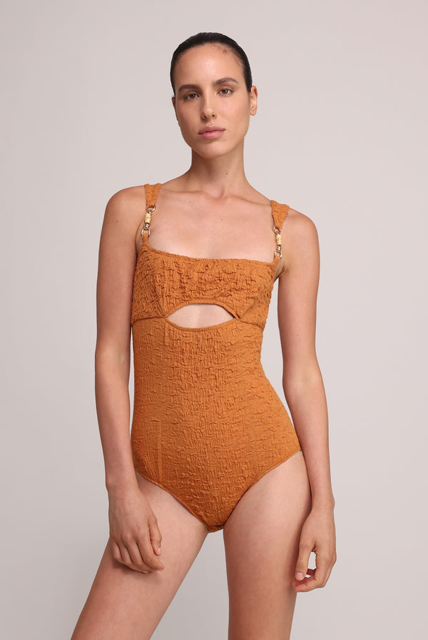 sabina musáyev BREADY BODYSUIT SOFT CASUAL RUST