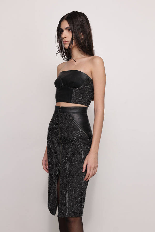 Sabina Musáyev BREE TOP ALL ITEMS BLACK