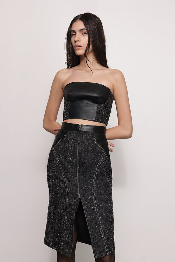 sabina musáyev CHERIN SKIRT ALL ITEMS BLACK